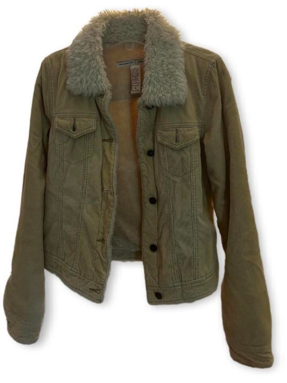 corduroy fur jacket